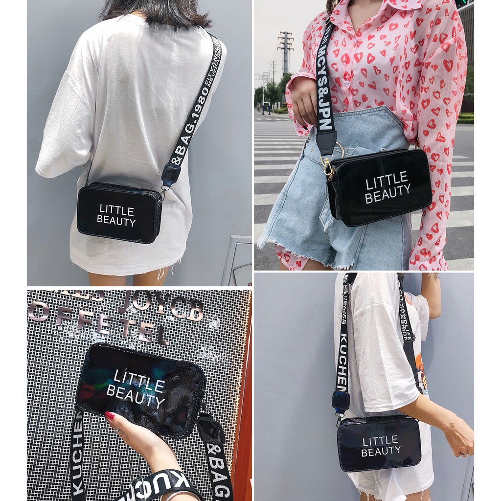Túi Hộp Ánh Cầu Vồng Little Beauty Quai Chữ 580 - REQUANE