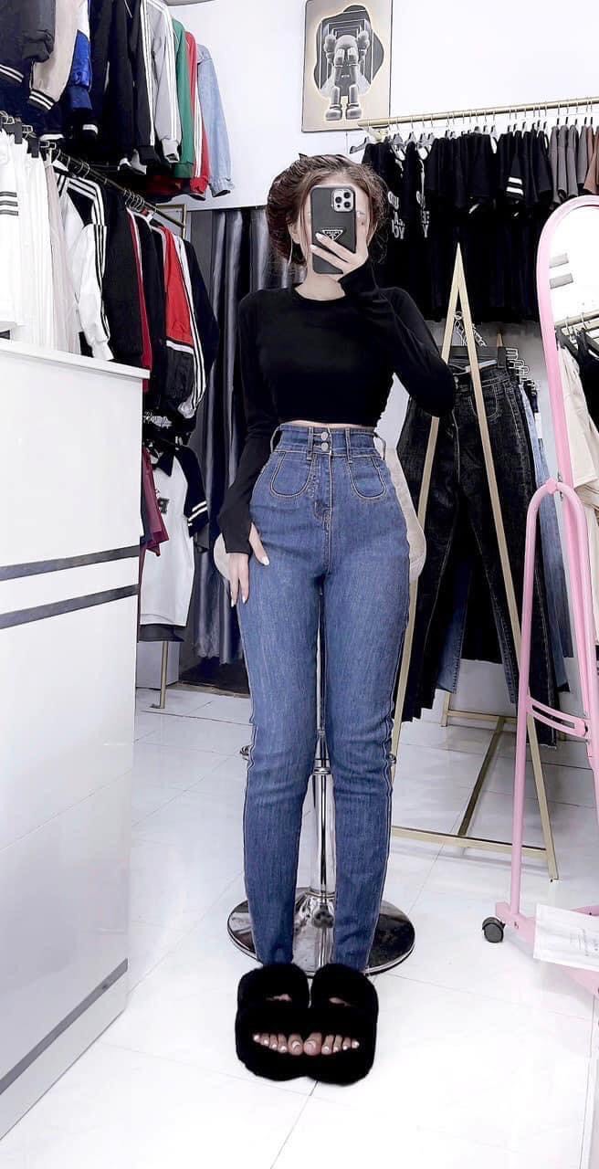 Quần jean ôm co giãn form chuẩn