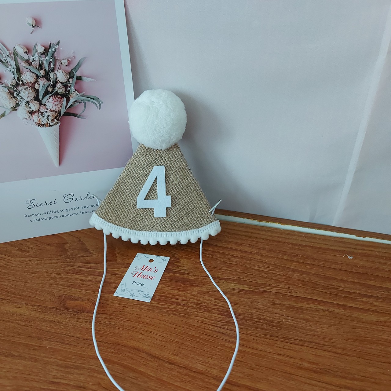 Mũ Sinh Nhật Số 1, 2, 3, 4  Cho Bé
