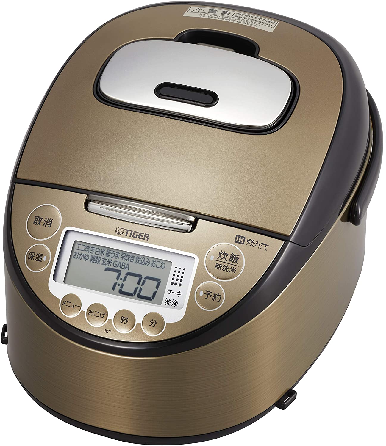 [TIGER NỘI ĐỊA NHẬT - DUNG TÍCH 1 LÍT - ĐIỆN ÁP AC100V] Nồi cơm điện cao tần Tiger 1 lít ‎JKT-P100TK