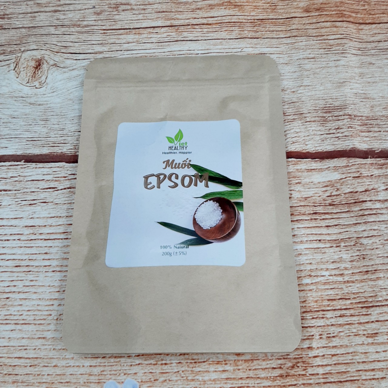 Muối Epsom Viethealthy - Bịch 200gr
