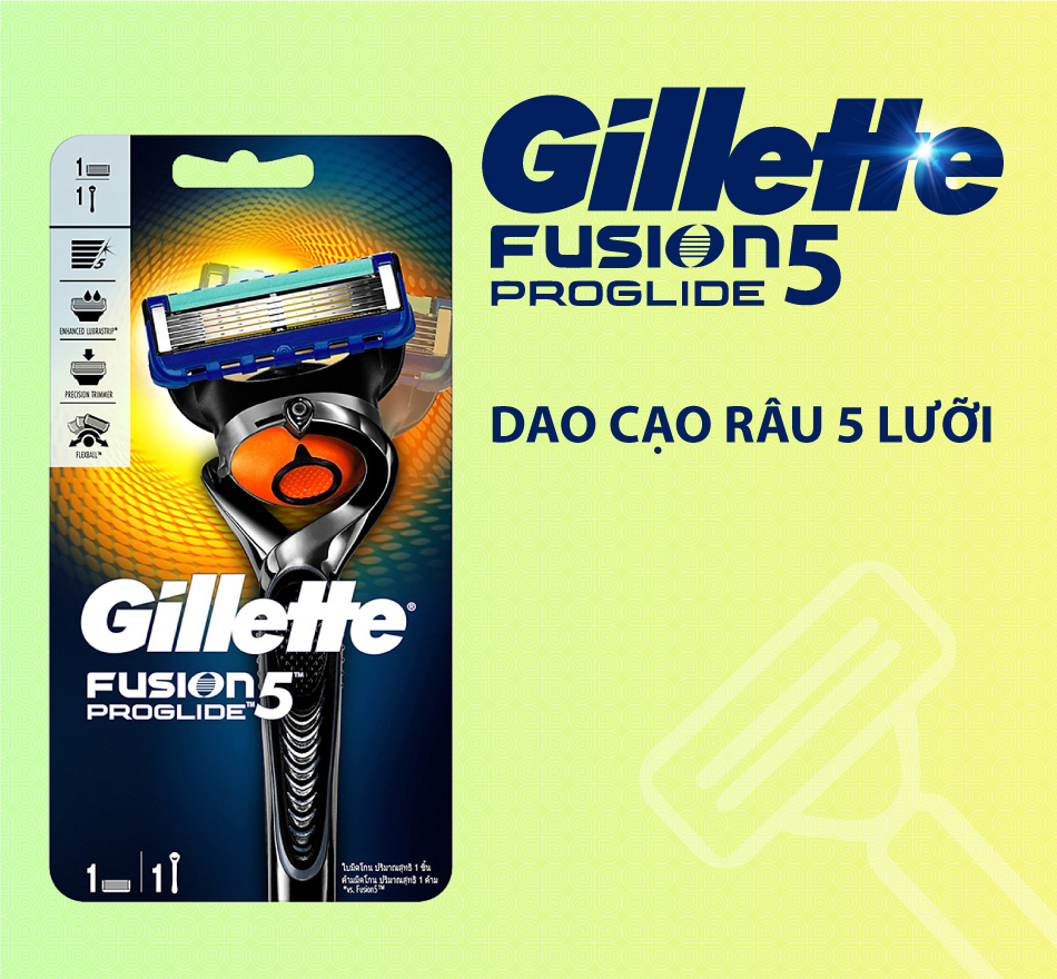 Dao cạo râu Gillette Fusion Proglide Manual 1UP