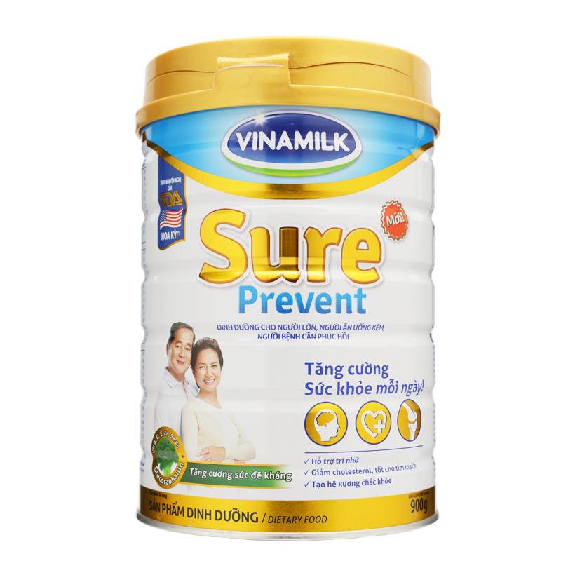 Bộ 2 lon Sữa Vinamilk Sure Prevent hộp 900g
