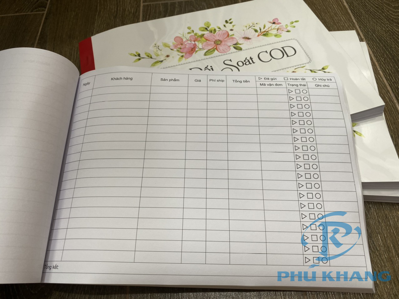 Sổ đối soát COD - A4(21x29.7cm) - [1 cuốn 100 tờ in 1 mặt]
