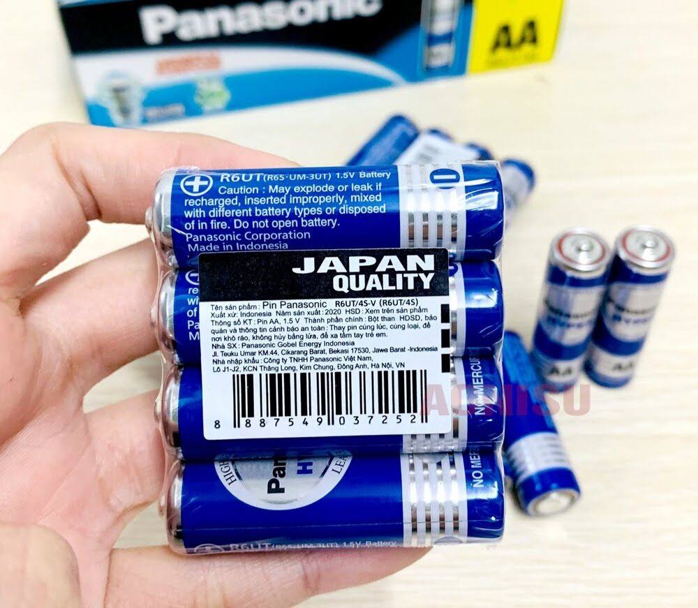 Pin 2A Panasonic R6UT / 4S Xanh