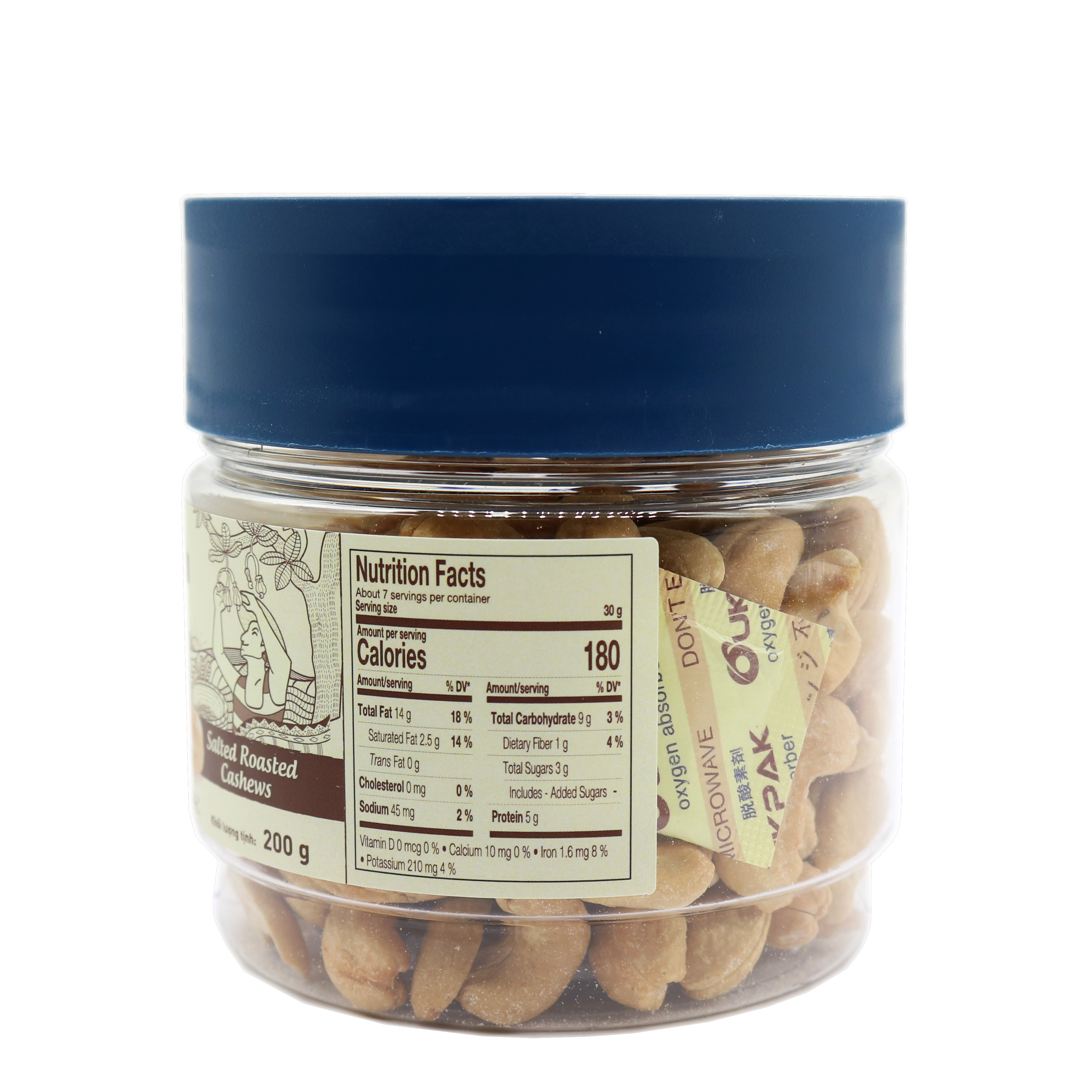 Hạt điều LAFOOCO Rang muối hủ 200g