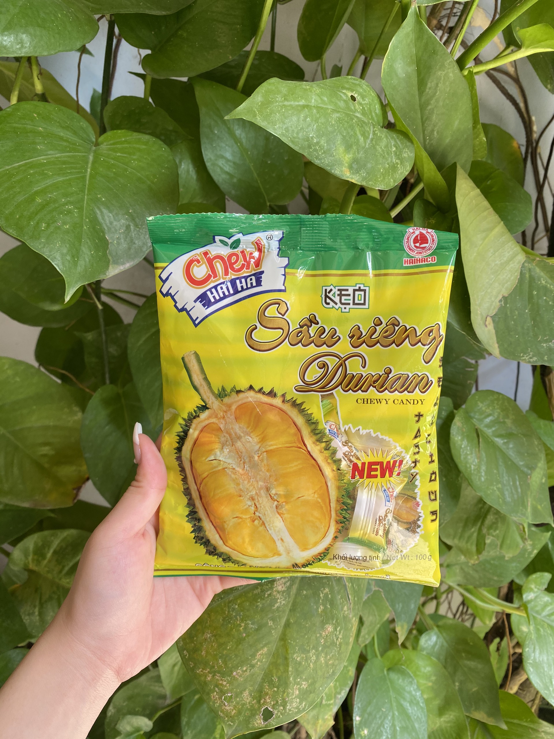 Kẹo Mềm Chew Hải Hà Hương Sầu Riêng (Gói 100g)