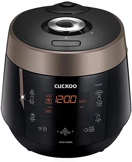 [Trả góp 0%]Nồi cơm điện cuckoo CRP PK1000s vàng đen