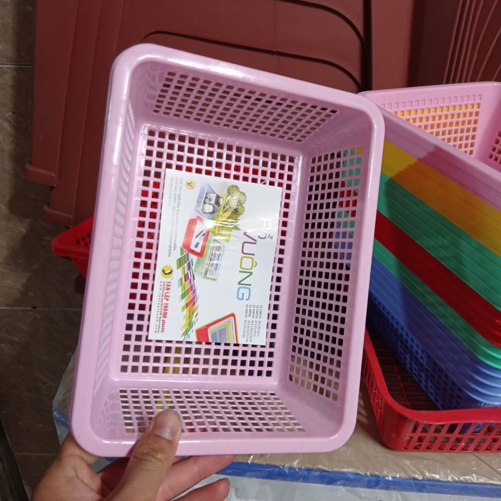 Rổ vuông nhựa Tân Lập Thành