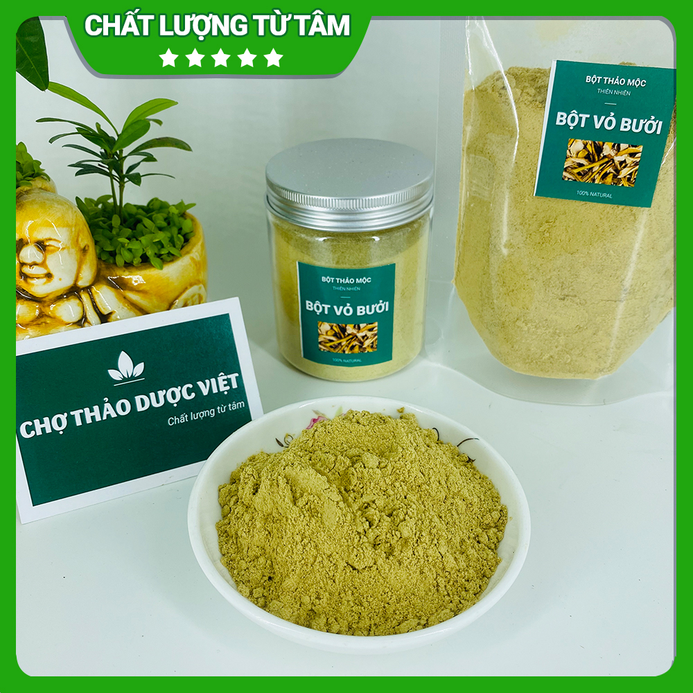 Bột vỏ bưởi 100g, nguyên chất , hỗ trợ giảm cân, giảm mỡ máu, thanh lọc, đẹp da, kích thích mọc tóc