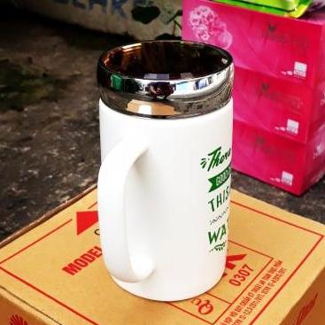 Ly sứ có nắp vặn tráng gương