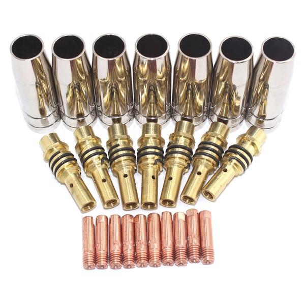 Bép hàn 15AK, M6x25x0.8 (40 cái) - phụ kiện máy hàn mig