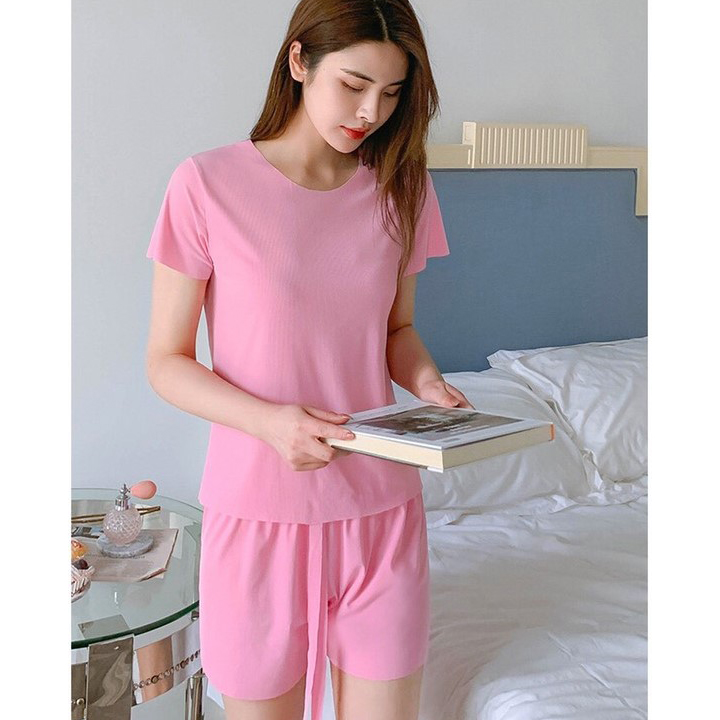 Sét bộ mặc nhà cột nơ eo sang chảnh dể thương💕𝑭𝑹𝑬𝑬𝑺𝑯𝑰𝑷💕[Giá gốc tận xưởng]