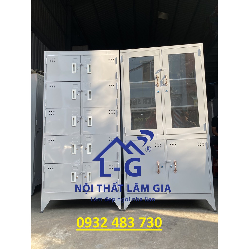 Tủ sắt văn phòng đựng hồ sơ - tủ locker cao cấp 1m8x90