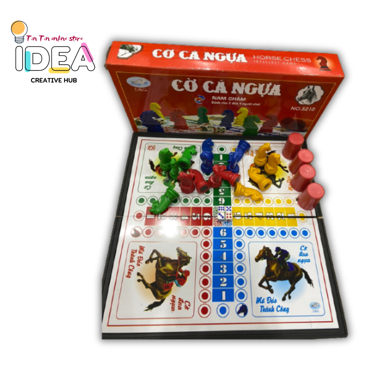 Bộ Cờ Cá Ngựa Nam Châm - Tin Tin Store
