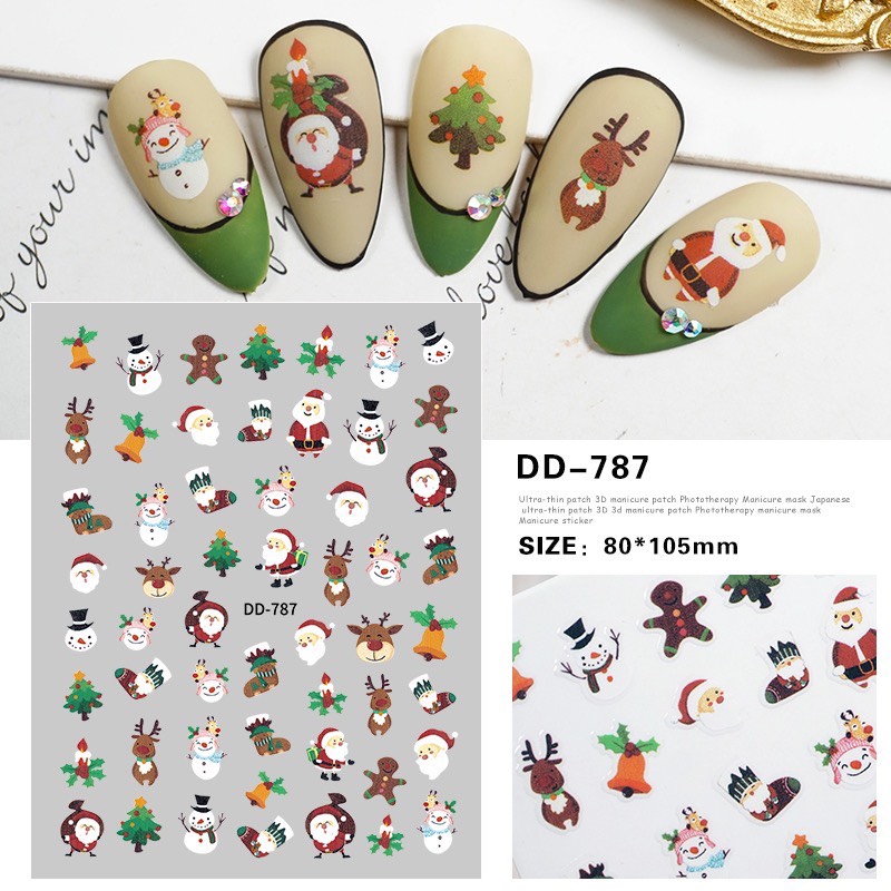 Stick noel dán mong siêu cute dành cho NAil