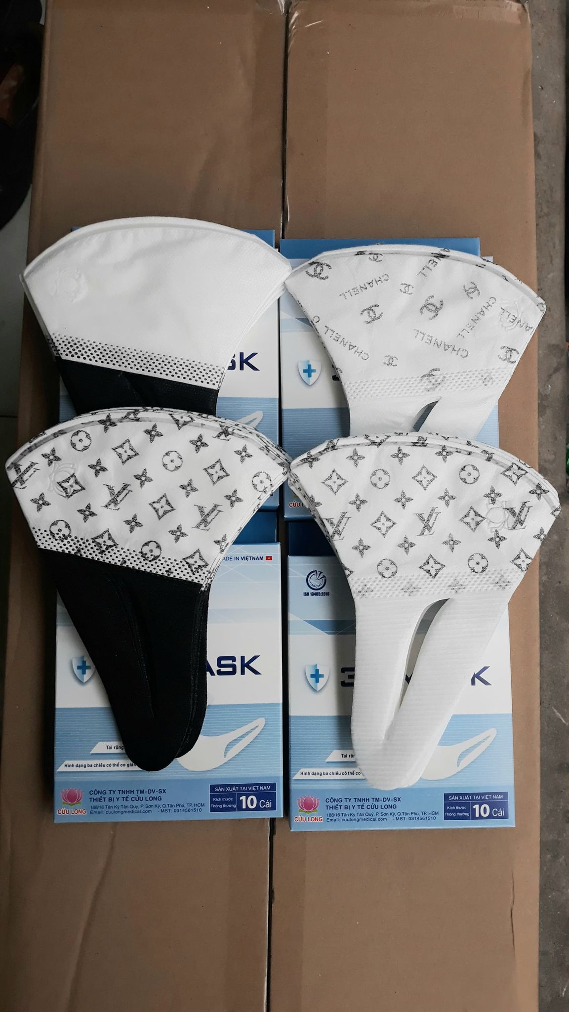 Khẩu trang 3D Hàng Cty Cửu Long Set 10 cái