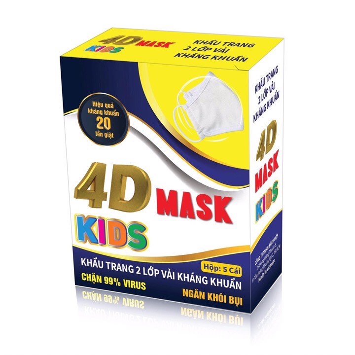 Set 5 khẩu trang vải cho bé