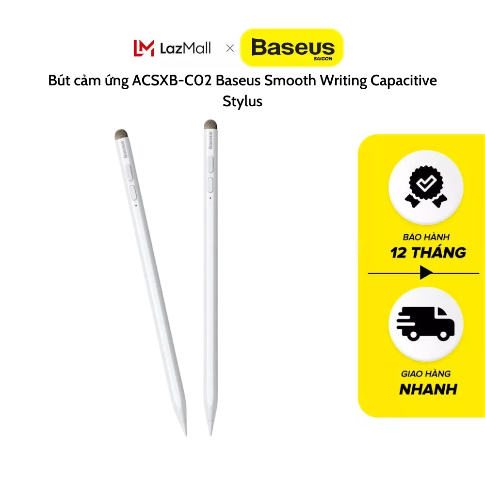 Bút cảm ứng ACSXB-C02 Baseus Smooth Writing Capacitive Stylus