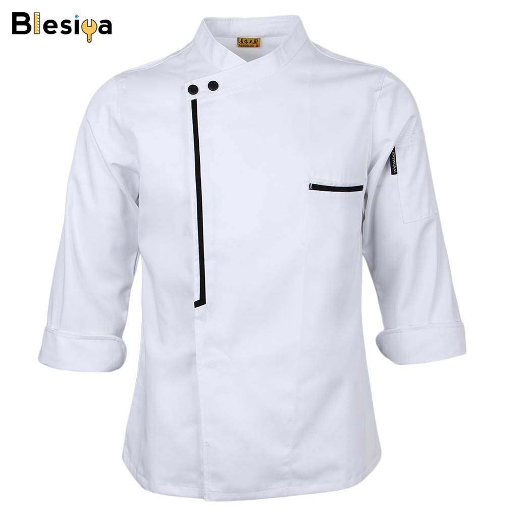 Áo Đầu Bếp Nam Nữ Blesiya Áo Khoác Đầu Bếp Dài Tay Phong Cách Cổ Điển