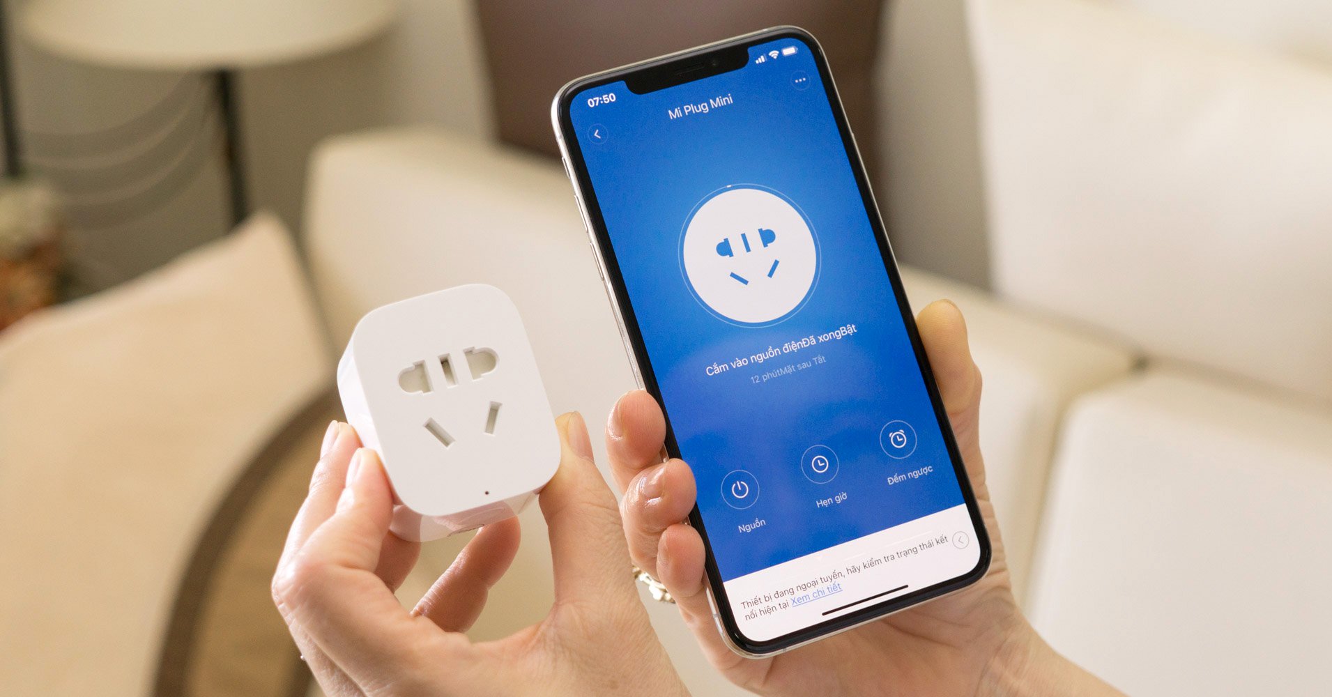 Ổ CẮM THÔNG MINH XIAOMI KẾT NỐI WIFI