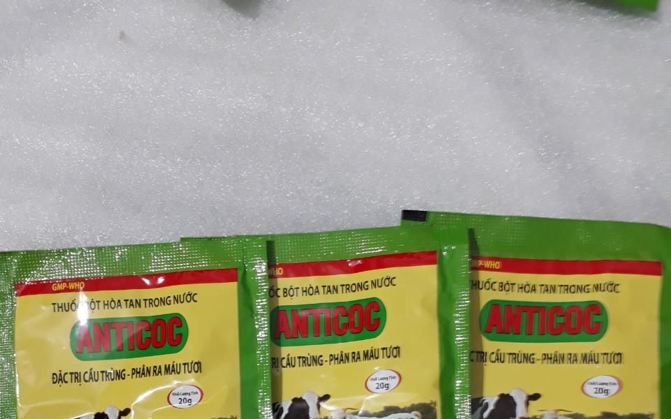 ANTICOC 20g -  CẦU TRÙNG, PHÂN RA MÁU TƯƠI
