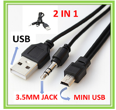 [HCM]Dây Cáp Âm Thanh Chuẩn Usb 3.5mm Cho Loa Mp3 /mp4 (2in1)
