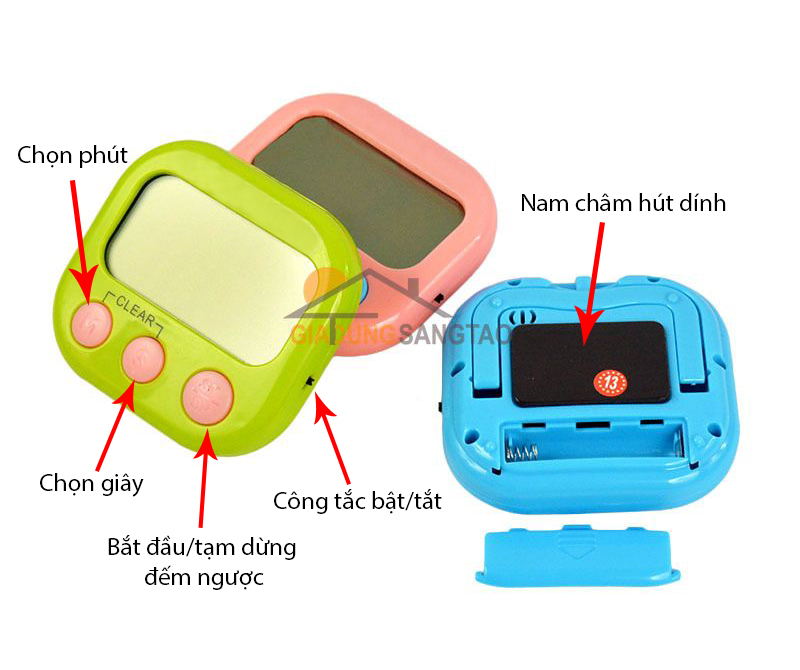 Đồng hồ bấm giờ đếm ngược điện tử mini M1