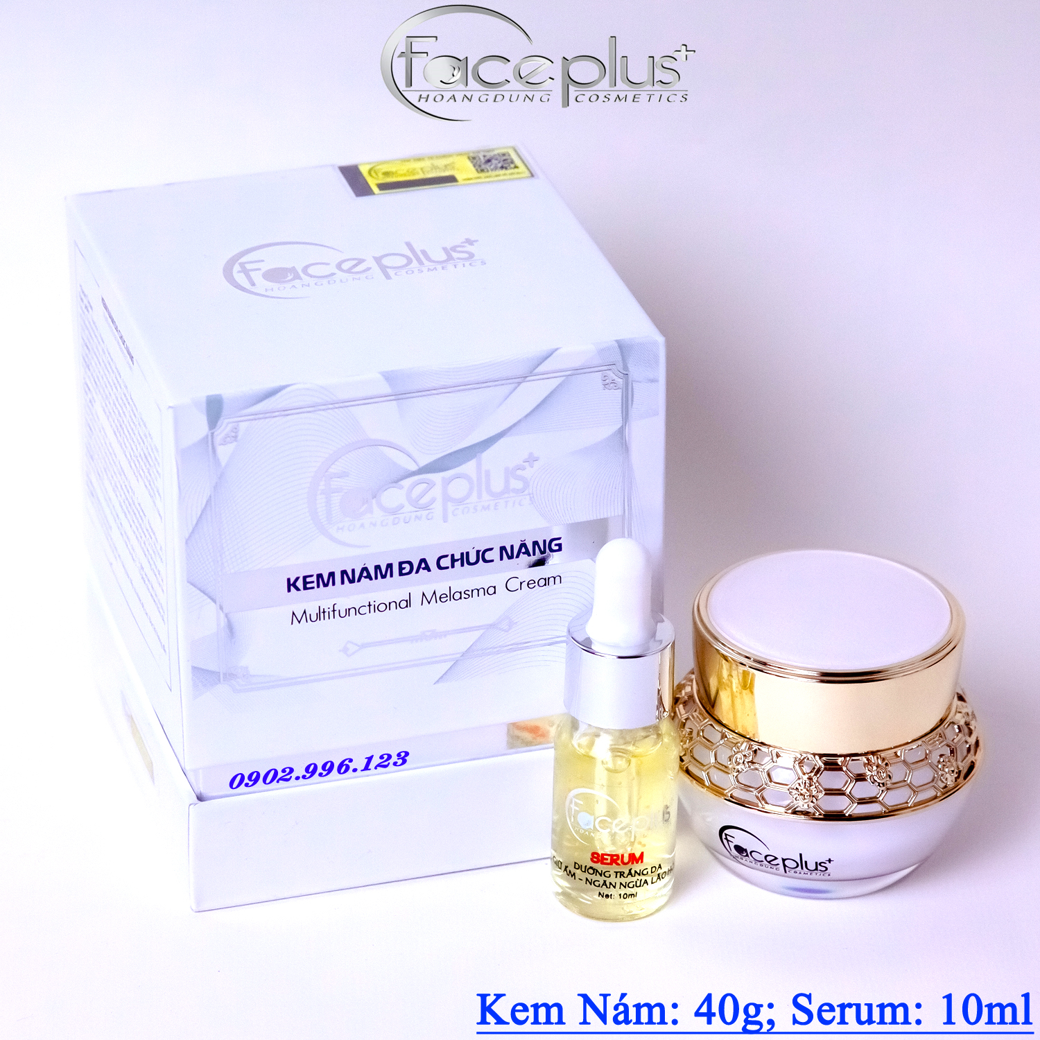 Bộ kem và serum ngừa nám đa chức năng faceplus chính hãng