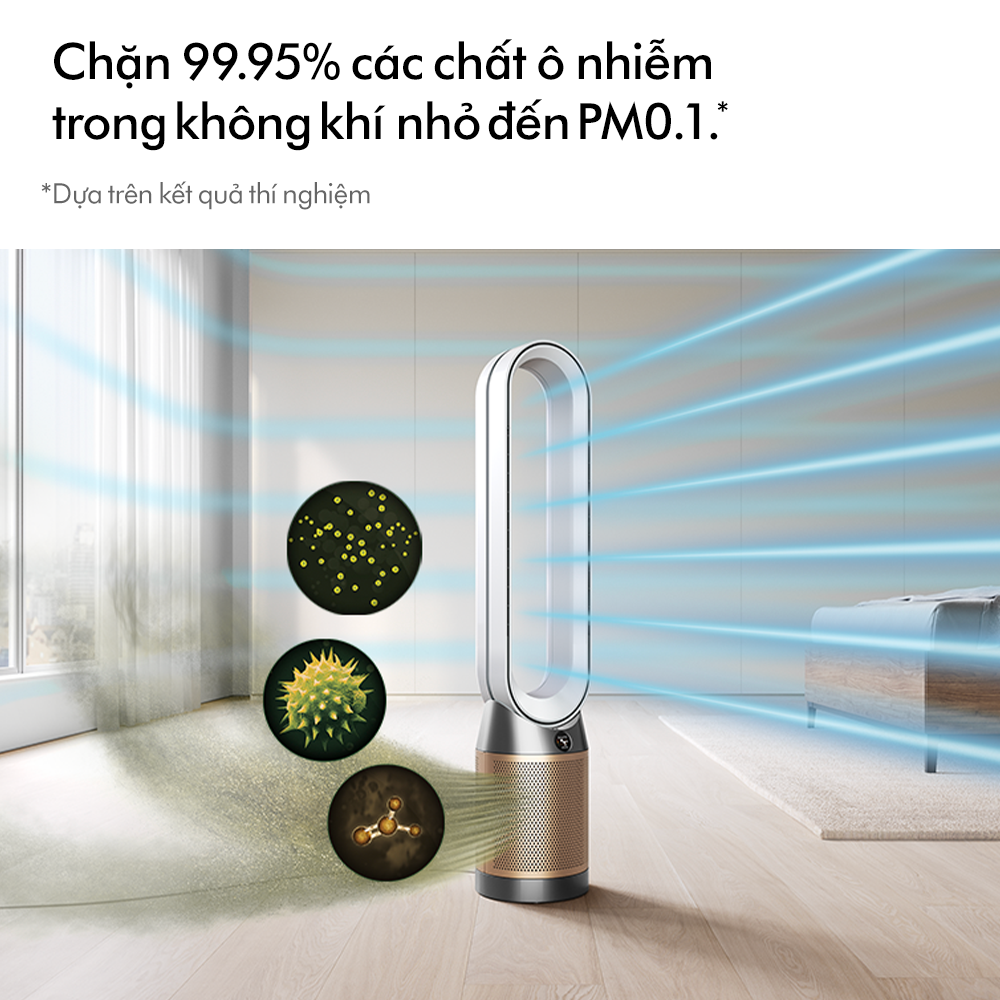 [CHỈ CÒN 29.4: VC 400K ở trạm VC + Tặng Bộ lọc] Máy lọc không khí Dyson Purifier Cool  Formaldehyde TP09 (Trắng/Vàng)