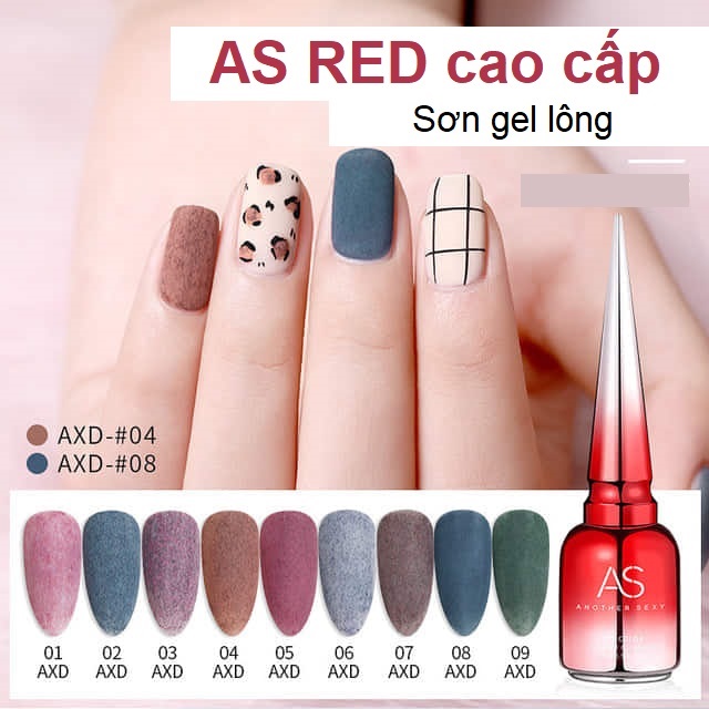 [HCM]Sơn gel AS red - Màu sơn lông mã AXD
