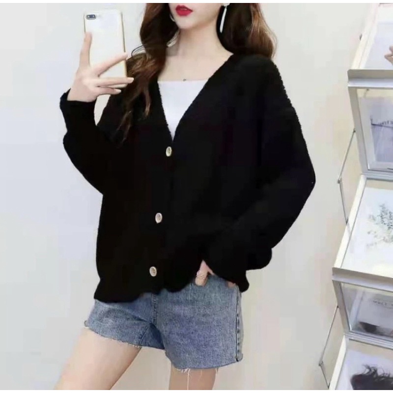 Áo khoác cardigan oversize thêu chữ P, mặc đôi nam nữ chất dày dặn mã CadiganchuP502_P5K1.2