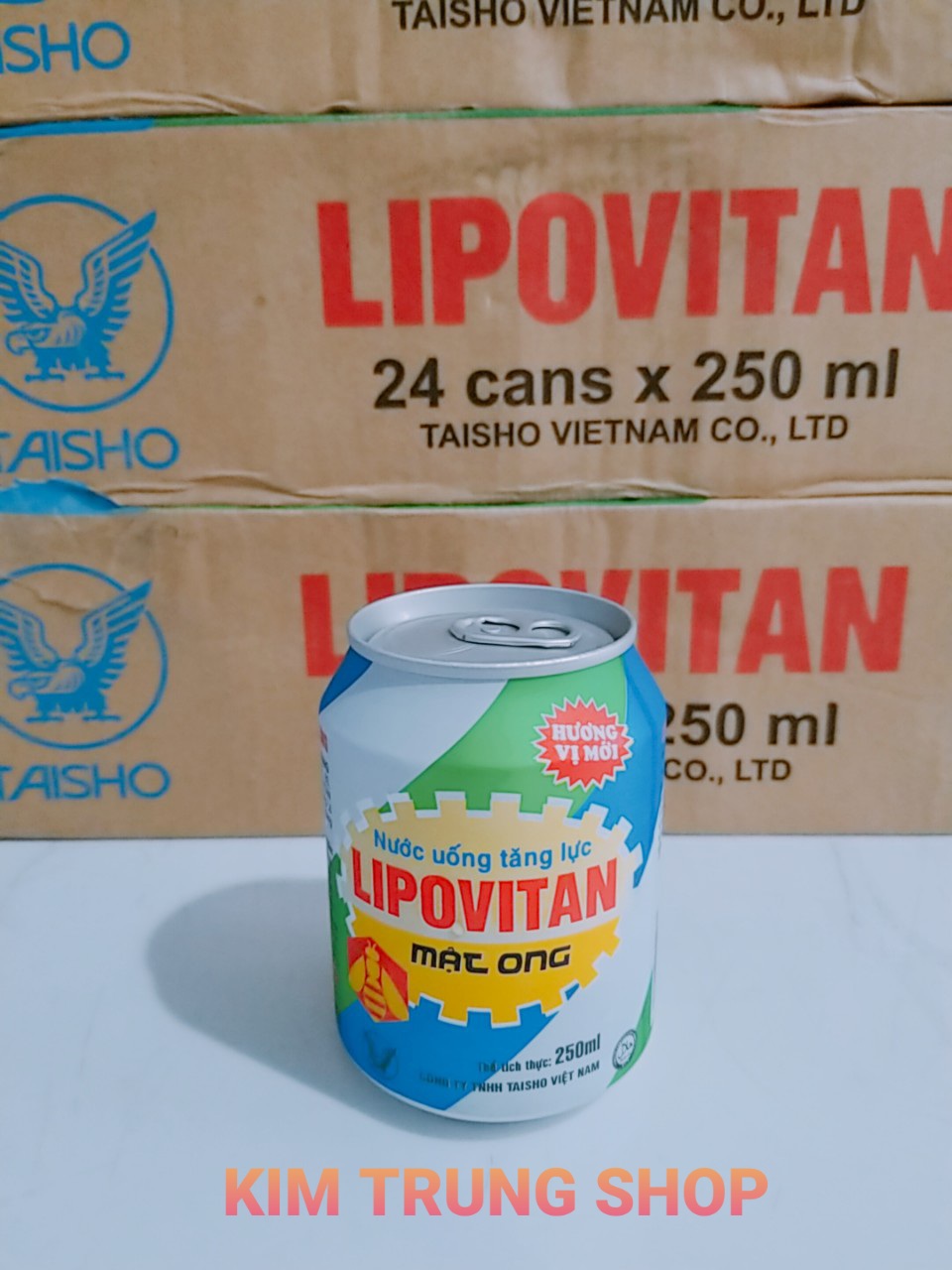 Nước tăng lực Lipovitan Honey (1 thùng x 24lon x 250ml)