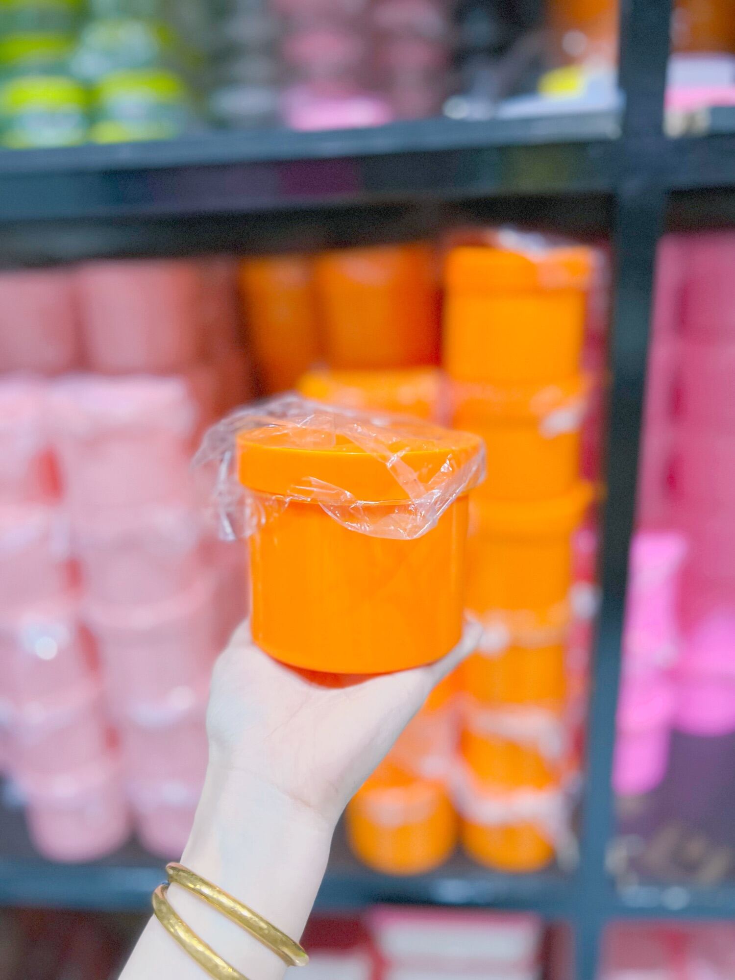 Hủ nhựa đựng kem 500g màu đen