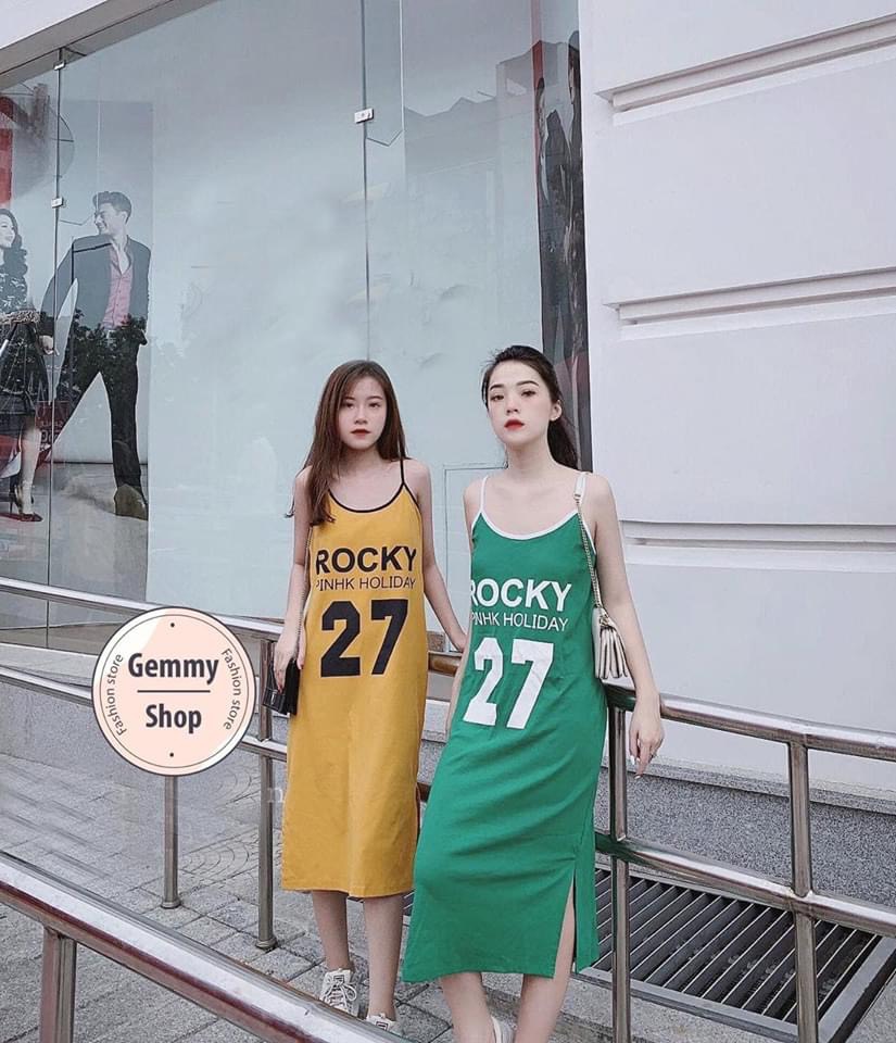 [YenTran] Đầm Nữ 2 Dây Dáng Suông in Số 27