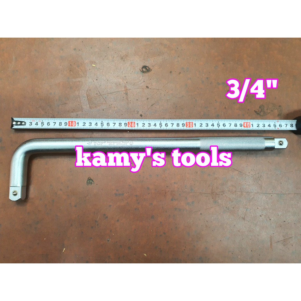 Cần siết chữ l 3/4 top 2 đầu dài 450mm