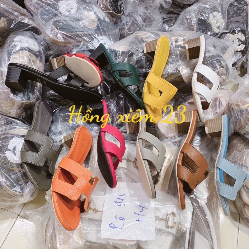dép hm gót vuông 3cm các màu hàng loại 1 ( ảnh thật -rẻ vô địch) (hm 5cm)