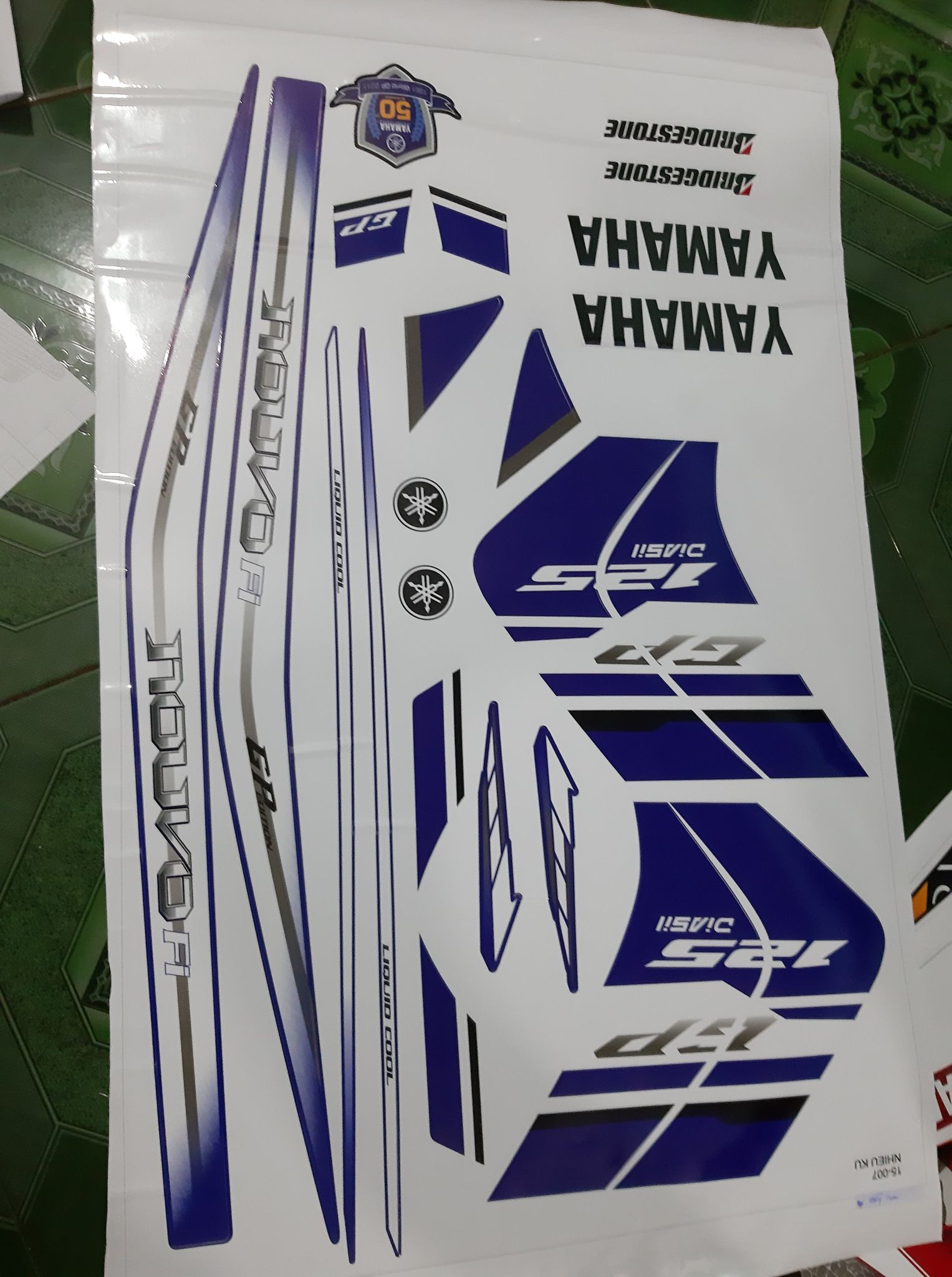 tem rời nouvo 5 xanh trắng gp