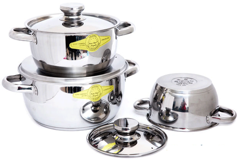 BỘ NỒI 3 CÁI  FIVESTAR COL 3 ĐÁY FT3COL