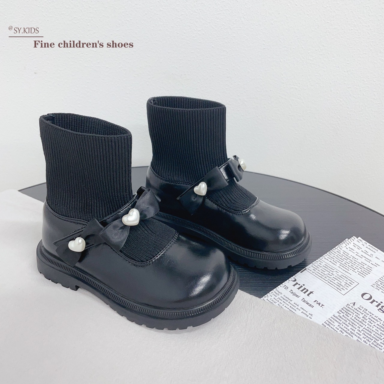 Giày Bốt Da Cho Bé Cổ Chun Siêu Chất, Giày Boot Da Bé Gái Đế Êm Nhẹ (E-3)