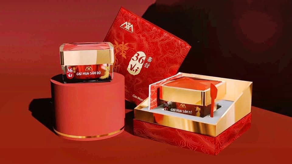 [100% Chính Hãng] cao mụn sâm đỏ 36 vị hủ 15gr full size