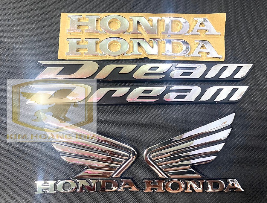 Bộ tem Dream dành cho xe đi kiểng (6 món) màu Bạc