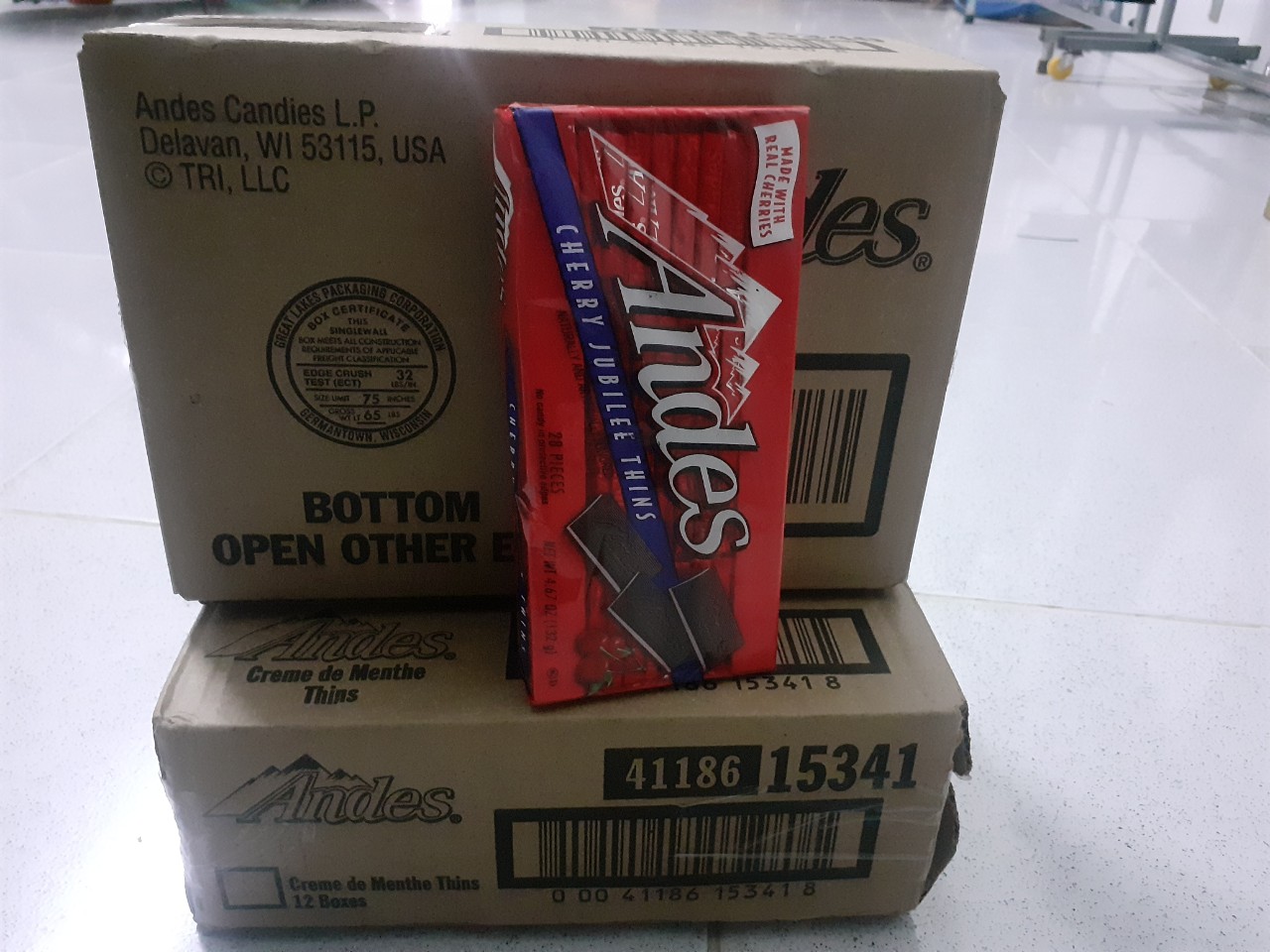 Socola Andes cherry Mỹ 132g