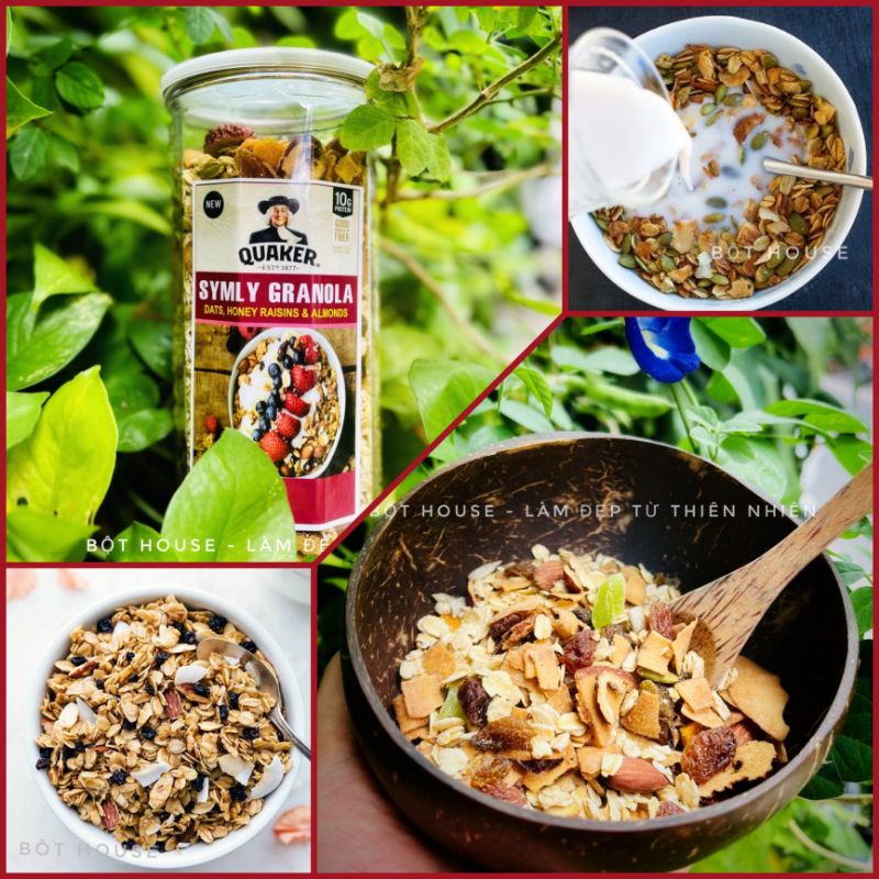 ( 500 GR ) GRANOLA SIÊU HẠT NGŨ CỐC DINH DƯỠNG EAT CLEAN NHÀ BỘT