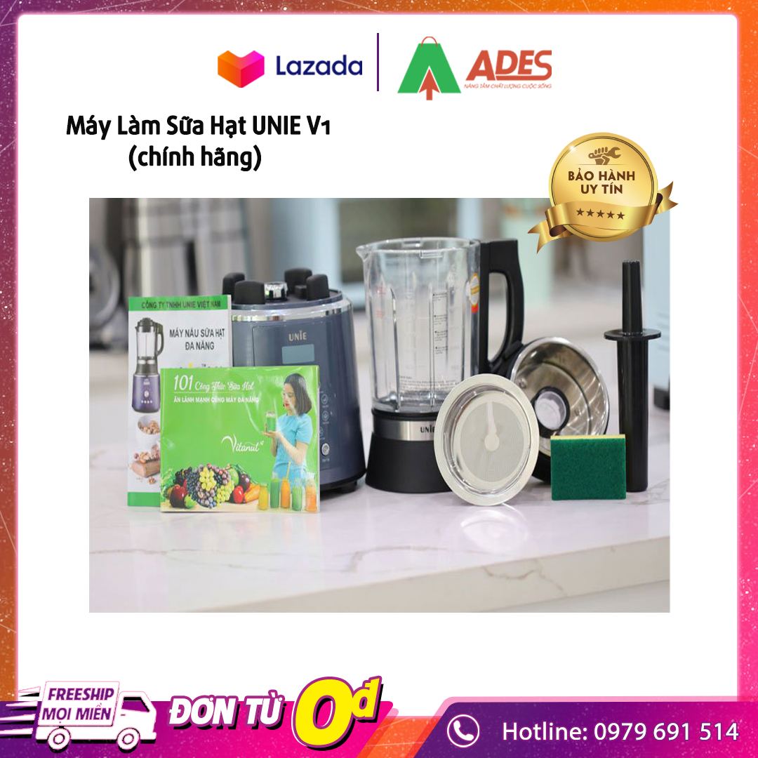 [SALE SỐC] Máy Làm Sữa Hạt UNIE V1 - Bảo Hành 1 NĂM