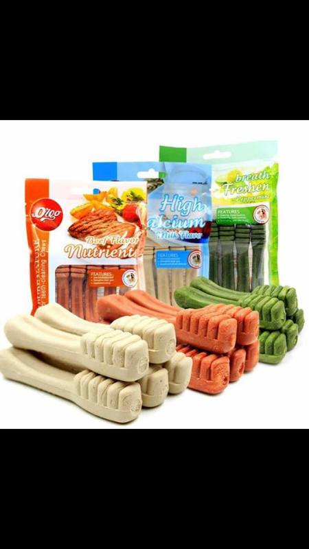 Đồ Ăn Vặt Xương Gặm Sạch Răng Hình Bàn Chải Calcium Org 90g