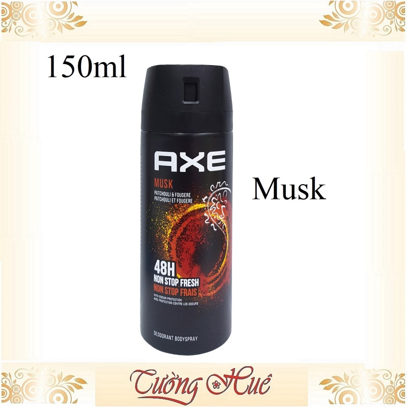 Xịt Ngăn Mùi Toàn Thân Axe Body Spray Musk  150ml cao cấp