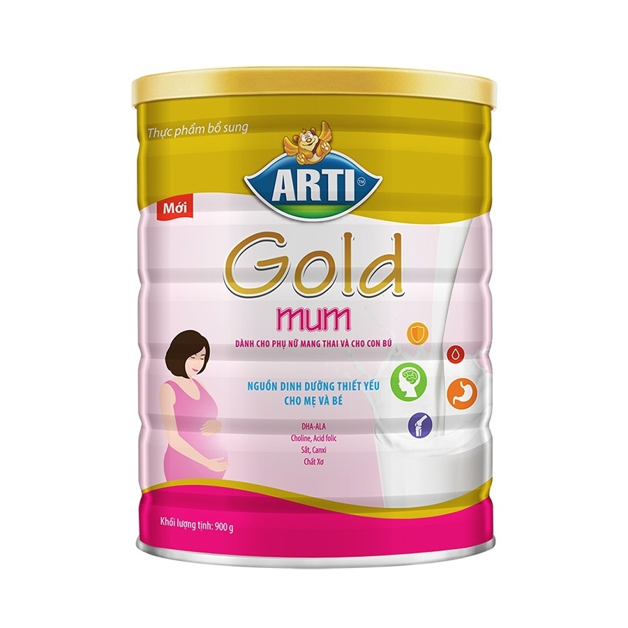 Sữa Arti Gold Mum 900G Dành cho mẹ bầu và cho con bú