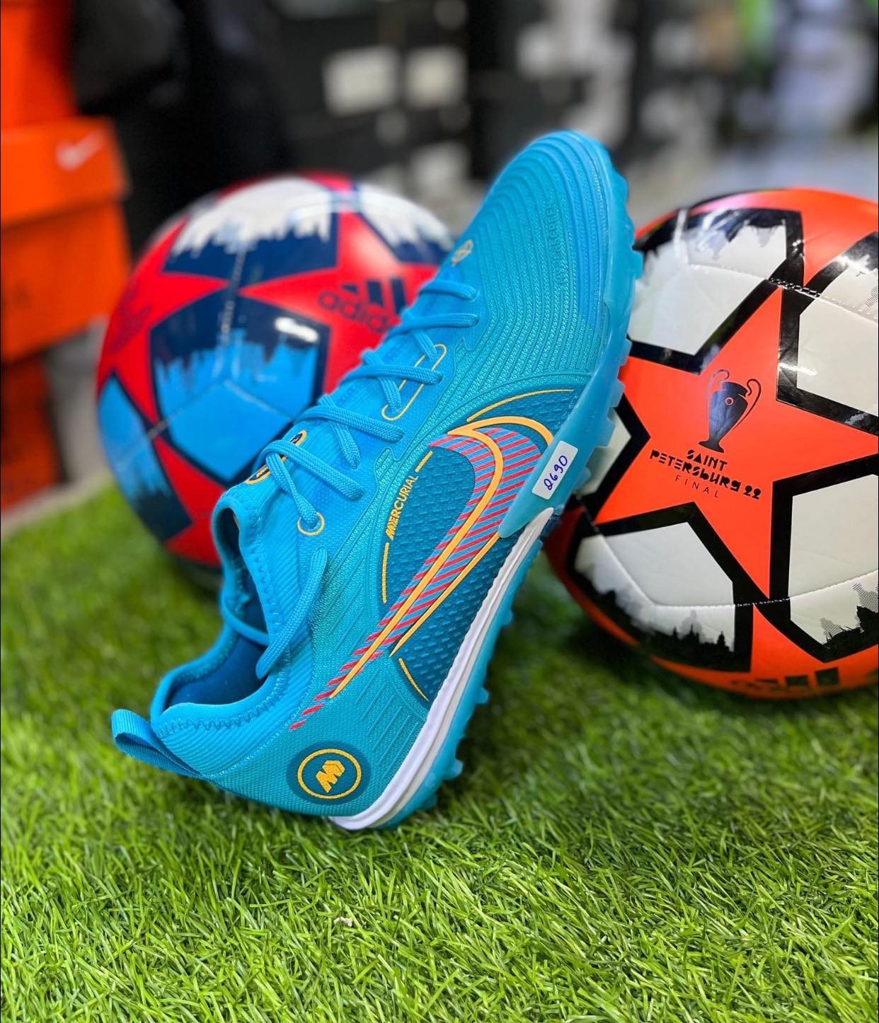 [ Tặng túi rút + tất + hộp ] Giày Đá Bóng Mercurial Vapor 14 Pro TF