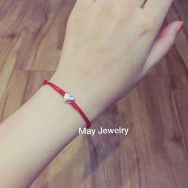 Dây chỉ đỏ tim may mắn